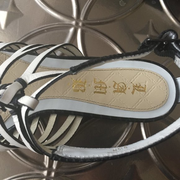 L. A. M. B Leather Knot Sandals 39 - Picture 4 of 8